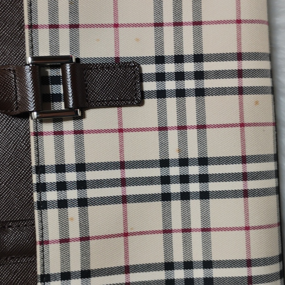 SALE! Authentic Burberry Nova Check Leather Beige/Brown Handbag W/DB - Picture 12 of 14